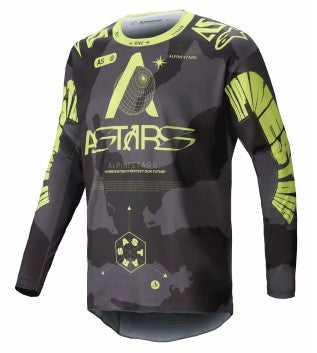 Мотокрос джърси Alpinestars RACER HOLLOW CAMO/YELLOW