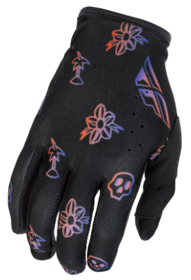 Мотокрос ръкавици FLY RACING Lite Outline Special Edition - Black/Red/Purple