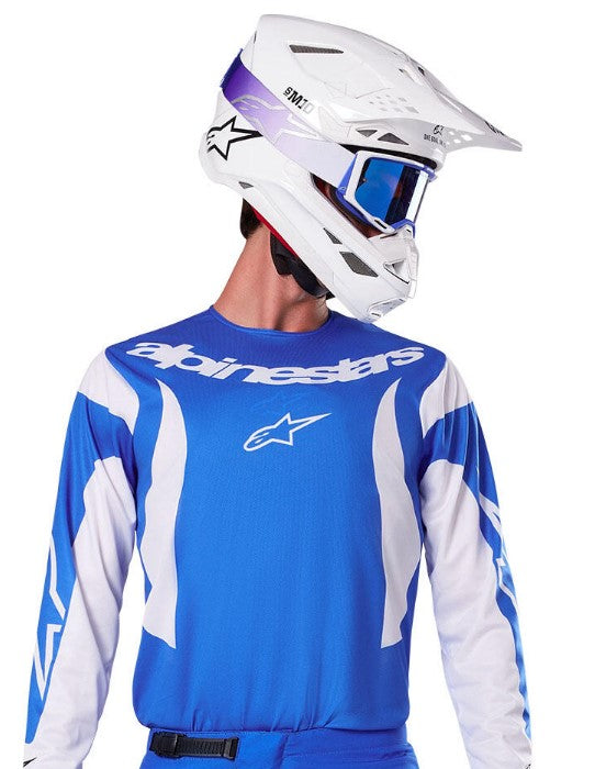 Мотокрос джърси Alpinestars FLUID HAUL BLUE/WHITE