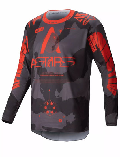 Мотокрос джърси Alpinestars RACER HOLLOW GY/CAMO/OR