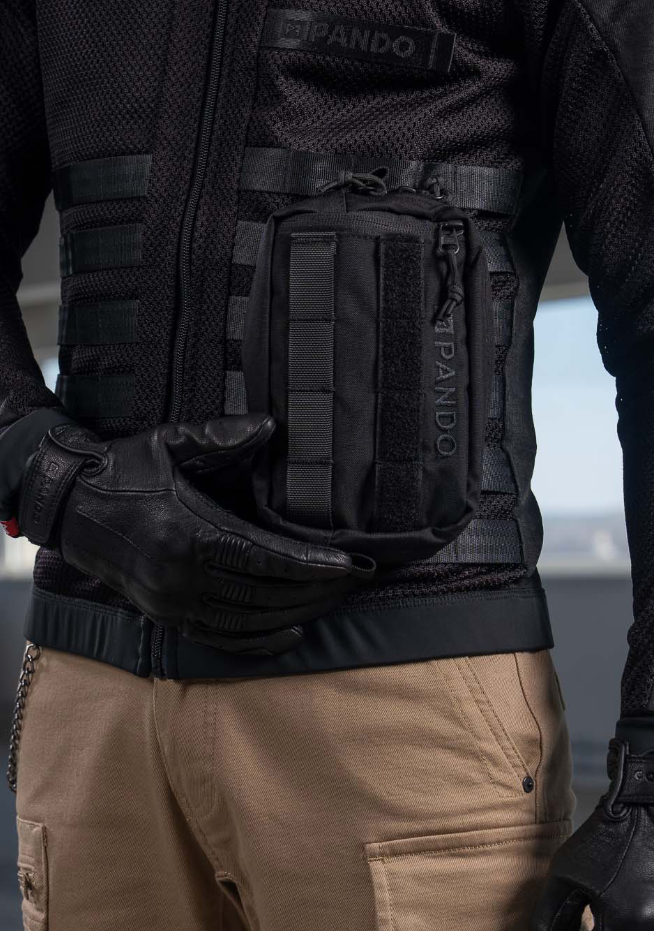 Мото чанта PANDO MOTO POUCH BLACK Cordura®