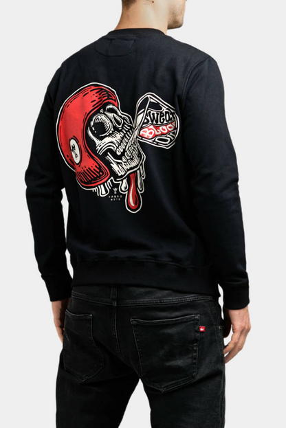 Тениска с дълъг ръкав PANDO MOTO JOHN SKULL 01 - Regular Fit