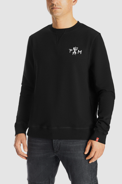 Тениска с дълъг ръкав PANDO MOTO JOHN SKULL 01 - Regular Fit