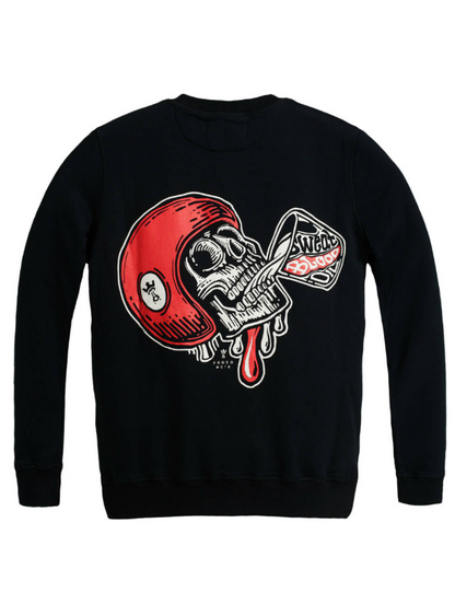 Тениска с дълъг ръкав PANDO MOTO JOHN SKULL 01 - Regular Fit