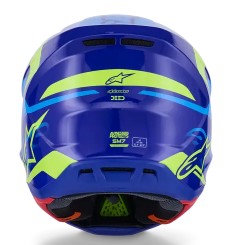 Мотокрос каска ALPINESTARS SM7 DEED BLUE/YEL