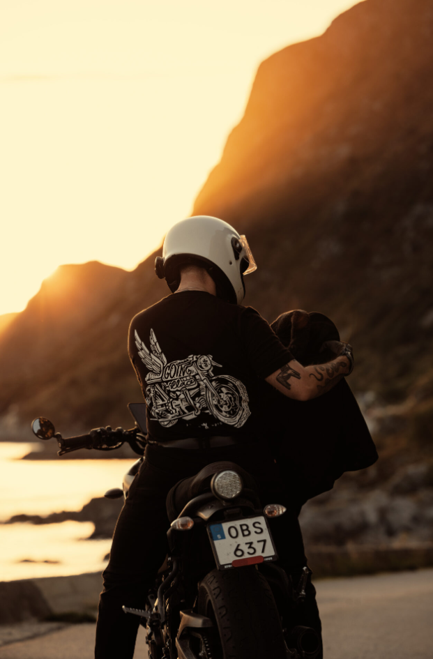 Тениска PANDO MOTO MIKE MOTO WING 1 - Regular Fit