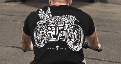 Тениска PANDO MOTO MIKE MOTO WING 1 - Regular Fit