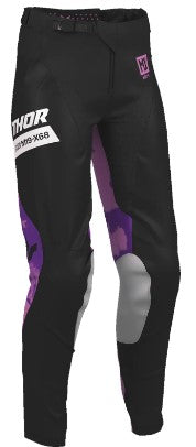 Дамски мотокрос брич THOR WMN LAUNCHMODE BLEACH BLK/ORCH