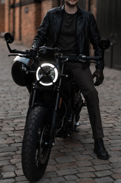 Мото яке PANDO MOTO TWIN LEATHER BLACK