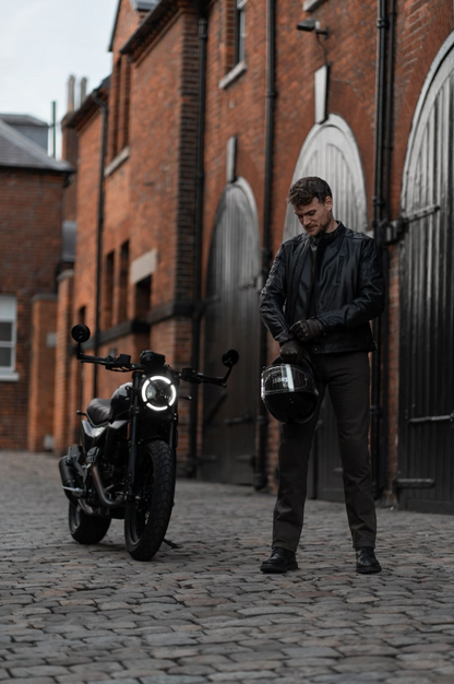 Мото яке PANDO MOTO TWIN LEATHER BLACK