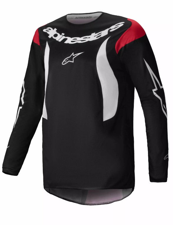 Мотокрос джърси Alpinestars FLUID HAUL BLACK/WHITE
