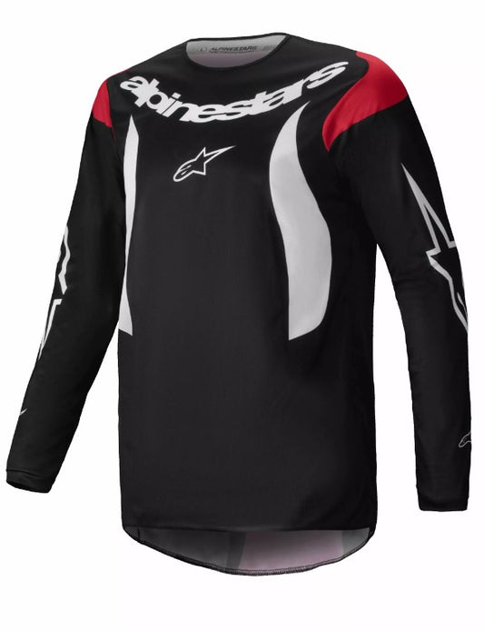 Мотокрос джърси Alpinestars FLUID HAUL BLACK/WHITE
