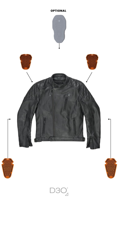 Мото яке PANDO MOTO TWIN LEATHER BLACK