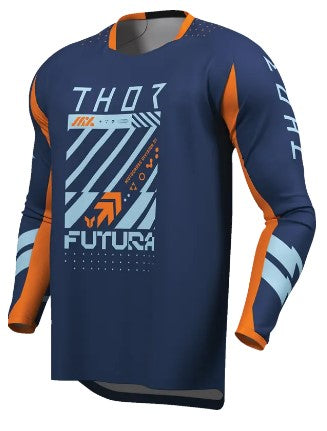 Мотокрос джърси THOR LAUNCHMODE FUTURA NV/ORG