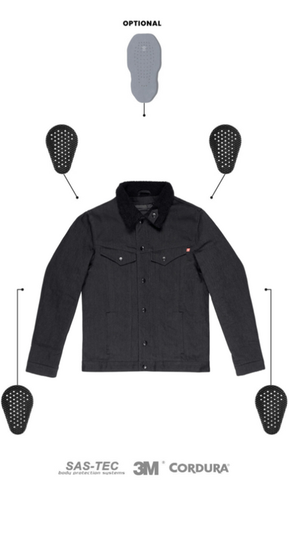 Мото яке PANDO MOTO HUSKY JACKET BLACK