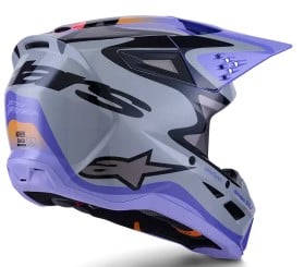 Детска мотокрос каска ALPINESTARS SM3 JETTSON GRAY/PUR/BLK