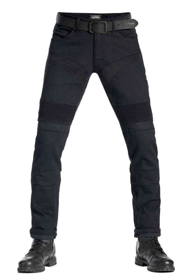 Мото дънки PANDO MOTO KARLDO SLIM BLACK - Men Slim-Fit Cordura®