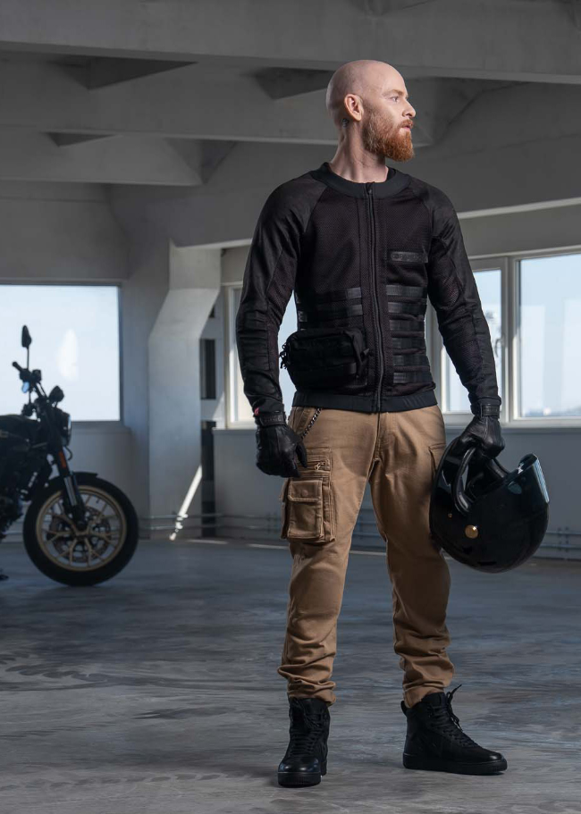 Мото дънки PANDO MOTO Desert Cargo Beige Cordura® - SUPER LONG