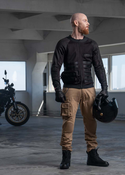 Мото дънки PANDO MOTO Desert Cargo Beige Cordura® - SUPER LONG