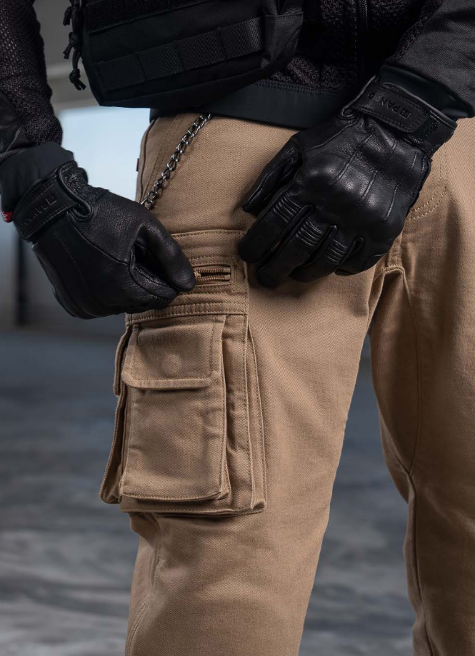 Мото дънки PANDO MOTO Desert Cargo Beige Cordura® - LONG