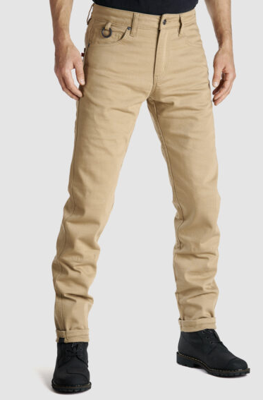 Мото дънки PANDO MOTO ROBBY BEIGE - Slim-fit Cordura® - LONG