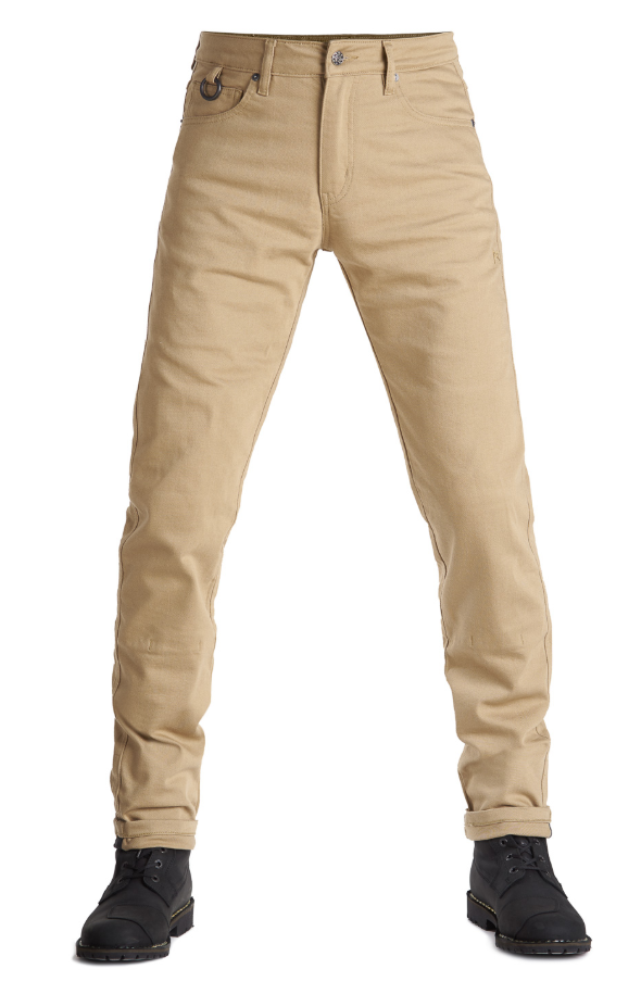 Мото дънки PANDO MOTO ROBBY BEIGE - Slim-fit Cordura®