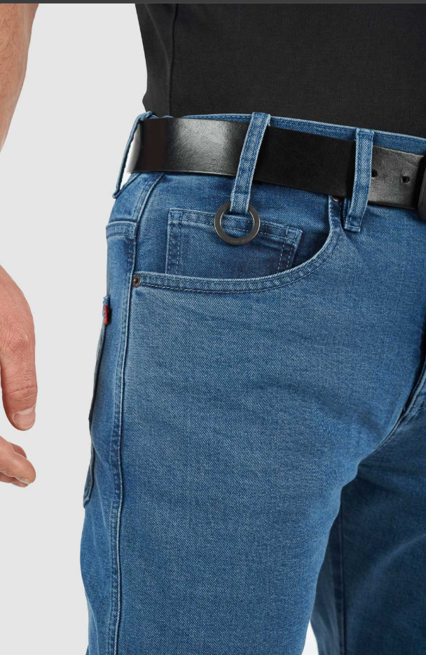 Мото дънки PANDO MOTO JAMES REGULAR BLUE - CORDURA®