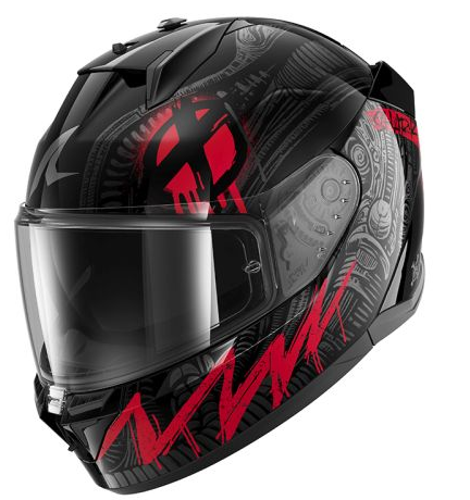 Каска SHARK D-SKWAL 3 SHIEVER BLACK/GREY/RED