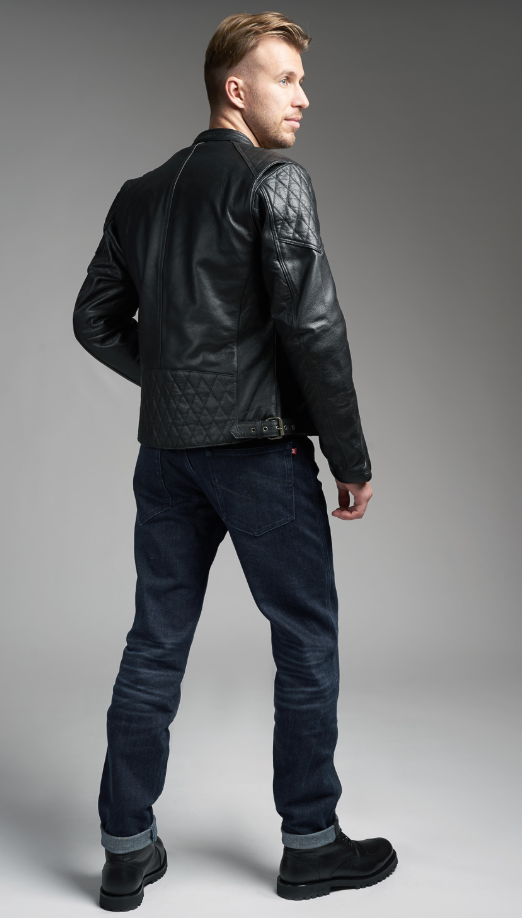 Мото дънки PANDO MOTO ARNIE SLIM BLUE - Armalith® - SHORT