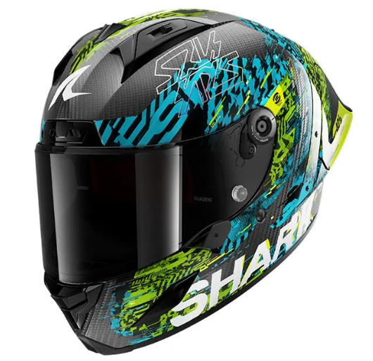 Каска SHARK AERON-GP FIM RACING SPEED-FANCY BLACK/BLUE/GREEN