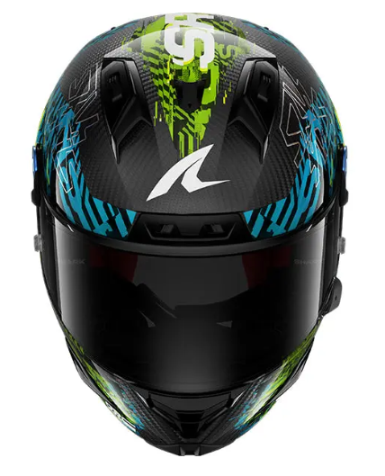 Каска SHARK AERON-GP FIM RACING SPEED-FANCY BLACK/BLUE/GREEN