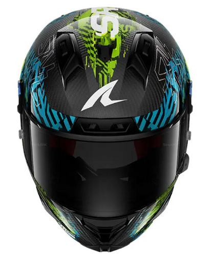 Каска SHARK AERON-GP FIM RACING SPEED-FANCY BLACK/BLUE/GREEN