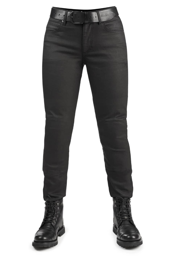Дамски мото дънки PANDO MOTO LORICA BLACK A - Slim Fit Cordura®