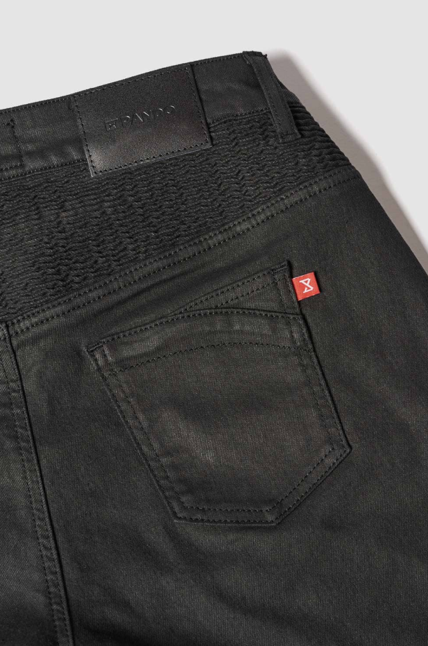 Дамски мото дънки PANDO MOTO LORICA BLACK A - Slim Fit Cordura® - SHORT