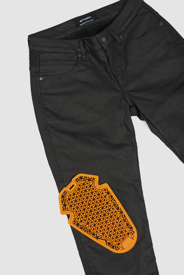 Дамски мото дънки PANDO MOTO LORICA BLACK A - Slim Fit Cordura® - LONG