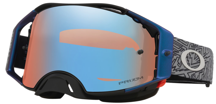Мотокрос очила Oakley gogles Airbrake MX Grey Strike Prizm Sapphire