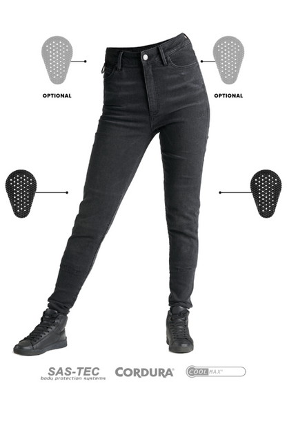 Дамски мото дънки PANDO MOTO KUSARI COR 01 - Skinny-Fit Cordura®