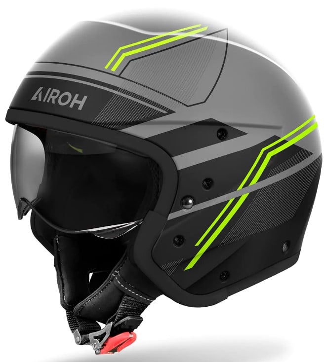 Kаска за скутер AIROH J110 Slim Yellow Matt