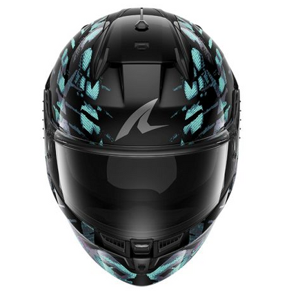 Каска SHARK D-SKWAL 3 REPTAIA BLACK/BLUE/PURPLE