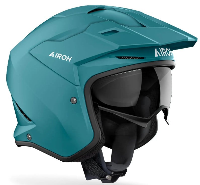 Kаска за скутер AIROH Kombakt Petrol Green Matt