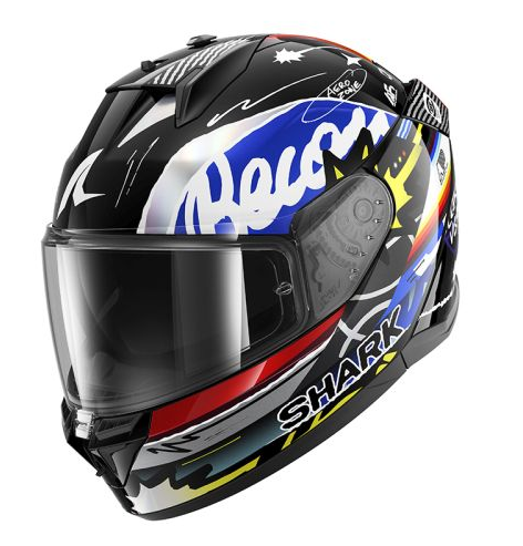 Каска SHARK D-SKWAL 3 STREETRUSH BLACK/BLUE/RED/WHITE