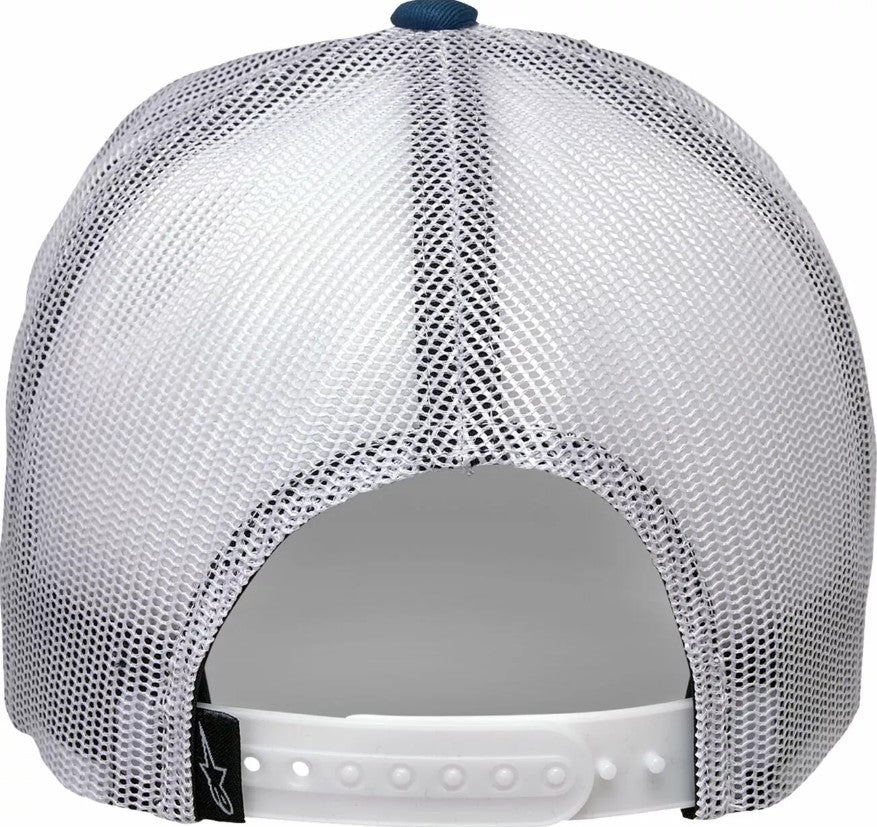 Шапка с козирка ALPINESTARS TRUCKER GAMBIT BL/WHT