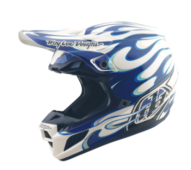 Mотокрос каска TROY LEE DESIGNS SE5 Composite Torched - Blue