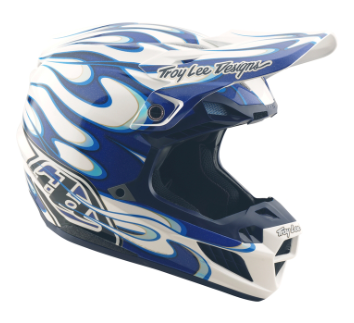 Mотокрос каска TROY LEE DESIGNS SE5 Composite Torched - Blue