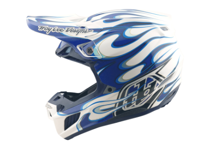 Mотокрос каска TROY LEE DESIGNS SE5 Composite Torched - Blue
