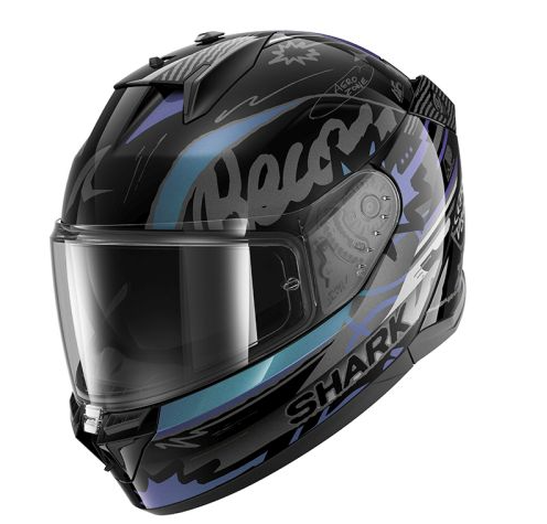 Каска SHARK D-SKWAL 3 STREETRUSH BLACK/BLUE/PURPLE