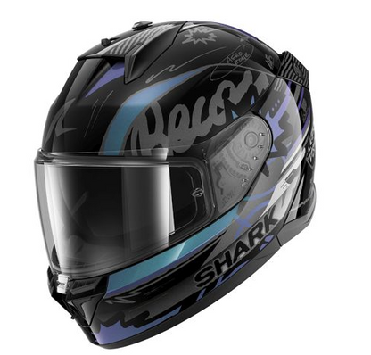 Каска SHARK D-SKWAL 3 STREETRUSH BLACK/BLUE/PURPLE