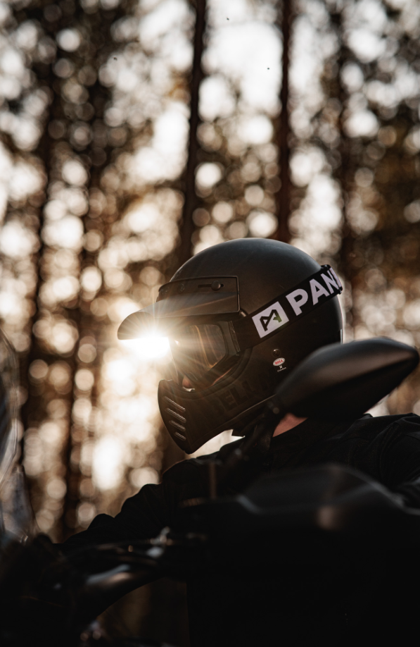 Мото очила PANDO MOTO Minimalist - Anti-Fog, Anti-Scratch - BLACK