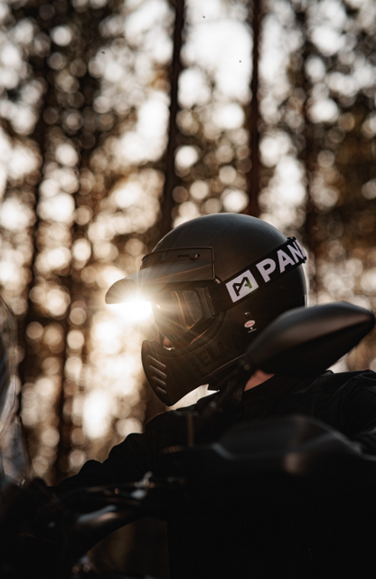 Мото очила PANDO MOTO Minimalist - Anti-Fog, Anti-Scratch - BLACK