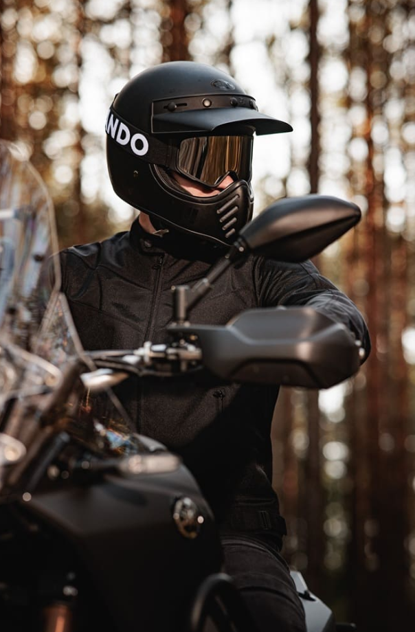 Мото очила PANDO MOTO Minimalist - Anti-Fog, Anti-Scratch - BLACK